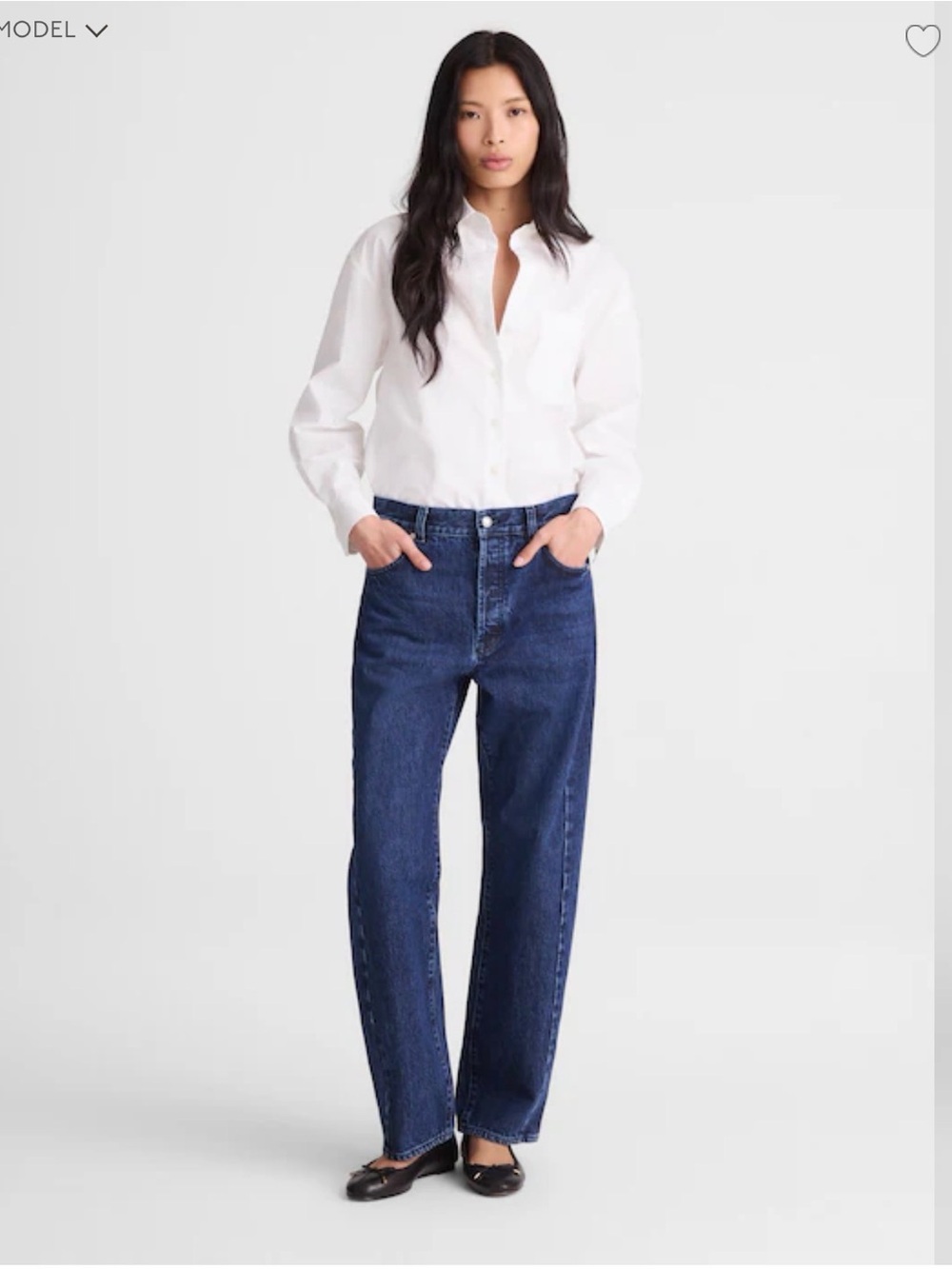Madewell Pieced Barrel Jeans (never worn)